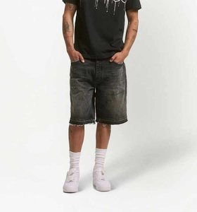 Nouveau design optimal, shorts en jean respirants pour homme, style streetwear vintage, coupe ample, manches courtes, vêtements de travail tendance - Product Image 6