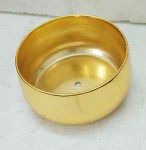 Maceta Redonda de Metal para Decoración del Hogar, Maceta Decorativa de Metal para Mesa de Noche - Product Image 2
