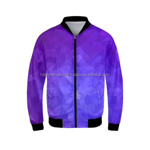 Blousons bombardiers pour hommes personnalisés, chauds pour l'hiver, avec impression par sublimation et style Hip Hop décontracté et col montant, vente en gros - Product Image 1