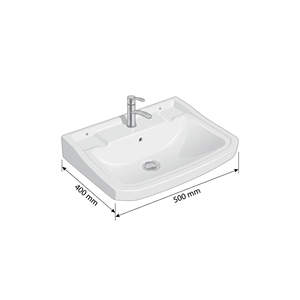Lavabo de encimera ovalado de cerámica de Taiwán, ecológico, de borde delgado, que ahorra espacio, moderno, tipo cuenco cuadrado para baño. - Product Image 2