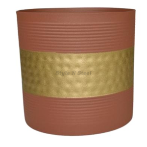 Maceta Moderna y Clásica para Interiores y Exteriores, Resistente, con Recubrimiento de Polvo de Hierro, Multiusos, con Drenaje - Product Image 3