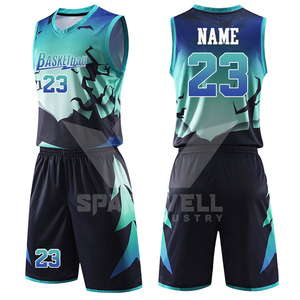 Conjunto de Uniforme de Baloncesto Sublimado con Estampado Personalizado, 23 Camisetas sin Mangas con Cuello en V, Uniformes de Poliéster que Absorben la Humedad, Unisex para Adultos, para Todas las Temporadas - Product Image 6