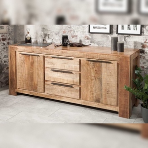 Buffet Vandana Heritage Origin IRON CRAFT 175cm en bois de manguier avec tiroirs faits à la main - Product Image 1