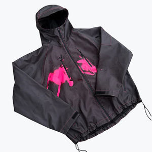 Best Selling Heat Sensitive Coated Windbreaker Jacket Zipper up Hooded <b>Thermal</b> Front Logo Adult <b>Men's</b> High Quality - Product Image 1