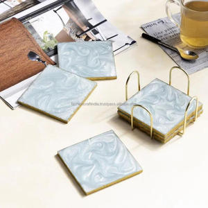 Fabricant indien de sous-verres en bois de manguier et résine époxy, de qualité supérieure, faits à la main, modernes, luxueux et personnalisables, par Fashion Craft India - Product Image 4