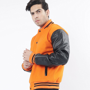 เสื้อแจ็คเก็ตเบสบอลทรงสลิมฟิตสำหรับผู้ชาย แบรนด์ FLY HUMBLE SPORTSWEAR ดีไซน์ทันสมัย กันน้ำ กันลม เหมาะสำหรับใส่ลำลองในฤดูหนาว สไตล์วิทยาลัย - Product Image 2