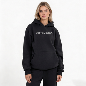 Wholesale Womens Fleece <b>Hoodie</b> Manufacturer Custom Logo Pullover Sweatshirt Supplier for International Bulk Orders - Product Image 1