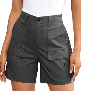 Shorts cargo taille haute pour femmes, respirants, de haute qualité, séchage rapide, style tendance, plusieurs poches, vêtements d'été - Product Image 1