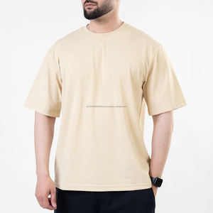 Camisetas Casuales Extra Grandes para Hombre, de Algodón con Spandex, Corte Regular, Color Sólido, Manga Corta, Cuello con Serigrafía - Product Image 1