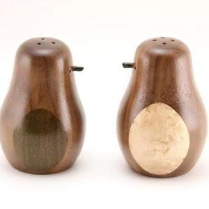 Eco Friendly Wooden Salt Pepper Shaker Set For Cooking Seasoning <b>Kitchen</b> <b>Accessories</b> And Restaurant Table Use - Product Image 1