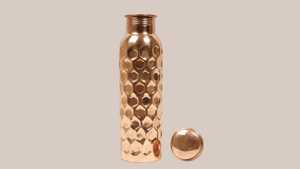 ขวดน้ำทองแดง BURAQ HANDICRAT ขนาด 1 ลิตร ออกแบบมาเพื่อการเดินทาง - Product Image 4