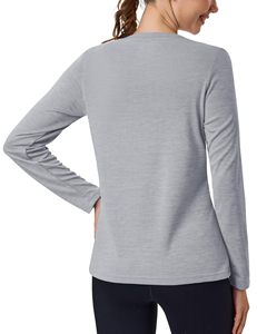Camisetas con Logotipo Personalizado para Mujer, Camisetas de Manga Larga para Mujer, Camisetas al por Mayor de Alta Calidad, Camiseta de Manga Larga para Mujer - Product Image 5