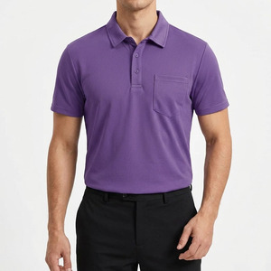 Polo de Alta Calidad para Hombre, de Secado Rápido, Transpirable, de Color Sólido, para Golf, Venta al Por Mayor, Estilo Lujoso - Product Image 2