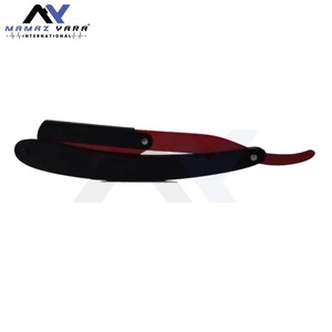Single Blade Stainless Steel Barber <b>Razor</b> <b>for</b> <b>Men</b> with Swing Lock Blade Holder Customized Packaging Straight Edge Shavette - Product Image 3