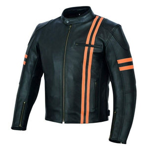 Chaqueta de Motociclista de Cuero Genuino de Primera Calidad, Resistente al Viento, para Invierno, Servicio OEM de Alta Calidad, Chaquetas para Hombre - Product Image 2