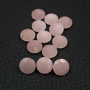 Oferta Especial: Cuarzo Guayaba Natural de 6mm, Corte Brillante Redondo Facetado, Gema Suelta Sin Tratar, Cuarzo Rosa para Joyería de Moda - Product Image 1