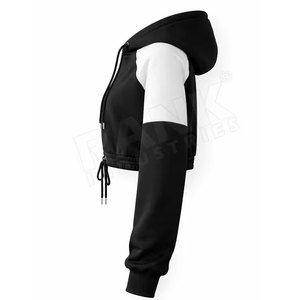 Hoodies pour femmes de qualité supérieure, tissu respirant, hoodies courts pour femmes, livraison directe d'usine - Product Image 3