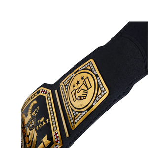 Cinturón de Campeonato PLM 2025 Más Valioso Personalizado Brad Nikkari G.O.A.T. Diseño de Cinturón de Campeonato de Lucha Libre - Product Image 4