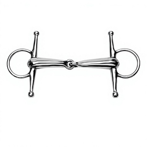 Mors de cheval en acier inoxydable à joues pleines et bouche creuse / Mors de conduite pour cheval par Riaz Jamal Intel - Product Image 6