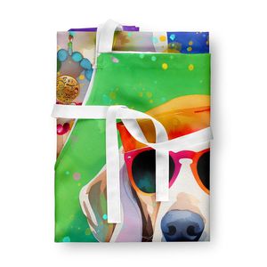 Unisex Large Multicolor Weimaraner Hippie Dawg <b>Apron</b> for <b>Cooking</b> Baking Crafts Gardening-for Adults <b>Men</b> Women Kitchen Server - Product Image 3