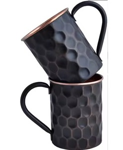 Mug en cuivre contemporain, tasse Moscow Mule, vaisselle élégante pour bar, cuisine, restaurant, service de table - Product Image 5