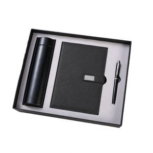 Wholesale Luxury Gifts Notebook A5 <b>Journal</b> Business Gift Thermos Cup Custom Notebooks Set With Pen and Water Bottle - Product Image 1