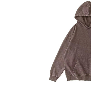 Sudadera con Capucha Personalizada para Hombre, 420GSM, Algodón French Terry, Estilo Vintage, Lavado Ácido, Desgastada, Estilo Urbano Hip-Hop, Gruesa, Lisa, para Invierno - Product Image 5