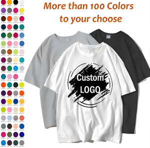 เสื้อยืดคุณภาพสูงขายส่ง ผ้าฝ้าย 100% เนื้อนุ่ม ระบายอากาศได้ดี รับสกรีนโลโก้ บริการ OEM สำหรับผู้ชายและผู้หญิง - Product Image 1