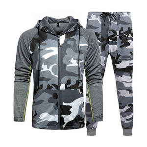 Conjunto Deportivo de 2 Piezas para Hombre, Talla Grande, Sudadera con Capucha, Chaqueta y Pantalones para Otoño, Fitness y Deportes - Product Image 1