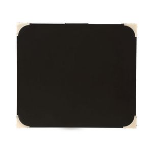 Mesa Auxiliar de Metal Negra, Elegante Mesita de Noche con Diseño Estilizado - Product Image 5