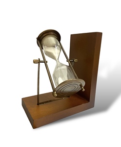 Serre-livres minuteur de sable Homejoy2000 BE6 avec base en bois - Design unique et élégant - Product Image 4