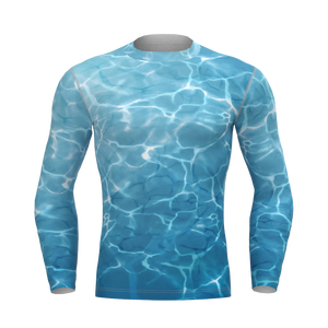 เสื้อรัดกล้ามเนื้อแขนยาวแบบสั่งทำพิเศษสำหรับผู้ชาย พิมพ์ลายแบบ Sublimation เต็มตัว สำหรับ BJJ และ MMA - Product Image 5