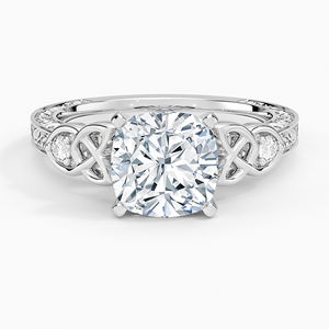 BOJ <b>Ring</b> 037 Cushion Cut 925 Silver Aberdeen Celtic <b>Diamond</b> <b>Ring</b> 2ct D Color VVS1 Moissanite GRA Certified Low Price Sale <b>Ring</b> - Product Image 1