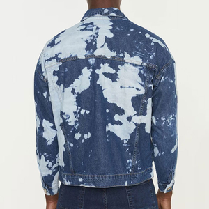 Best Quality Plus Size Men's <b>Denim</b> <b>Jacket</b> Stand Collar Winter Waterproof Trendy Vintage Boxy Distressed Factory Direct Supply - Product Image 3