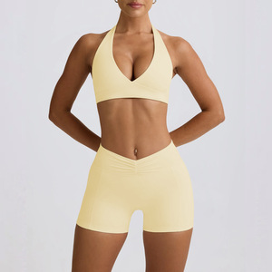 Nouvel ensemble de shorts taille haute push-up pour femme, idéal pour le sport, le yoga et les activités de plein air - Product Image 4
