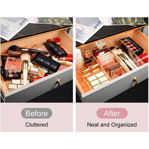 Organizzatori per Trucchi in Acrilico, Contenitori per Cosmetici da Bagno, Comodino, Scrivania, Cucina, Cassetti, Espositori per Organizzare il Trucco - Product Image 3