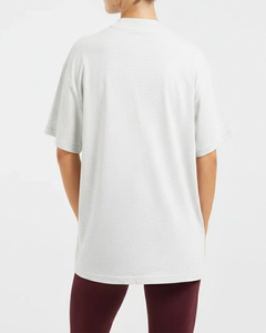 Camiseta de Mujer Extra Grande de Alta Calidad con Logotipo Personalizado, Mangas Cortas, Súper Suave, Ligera, de Diseñador, Corte Regular, para Verano, Gimnasio, Entrenamiento - Product Image 6
