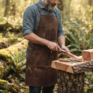 Porte-couteau à huîtres en cuir fait main avec une construction durable pour les travailleurs commerciaux et les pêcheurs à un prix abordable - Product Image 4