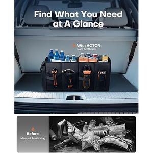 Organizer Pieghevole Robusto per Bagagliaio Auto, per un'Efficiente Organizzazione del Veicolo - Product Image 2