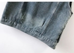 Nuevo Chaleco Vaquero Transpirable para Hombre, Estilo Motociclista, Retro, a la Moda, con Cierre de Botones, Ropa Casual de Calle para Otoño - Product Image 6