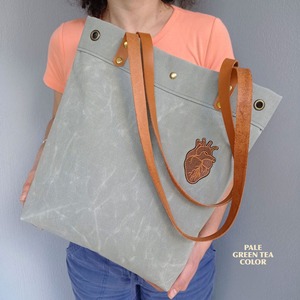 Bolsa de Lona Impermeable con Cierre Abierto, Bordado, Duradera, Bolso de Hombro, para Viajes, Trabajo, Compras, Gran Capacidad, LCTB-0075 - Product Image 3