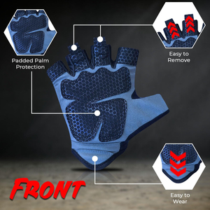 Durable Gym Weightlifting Gloves Training Fitness Workout Strong Grip Support Hand Protection Equipment Gear - Product Image 2