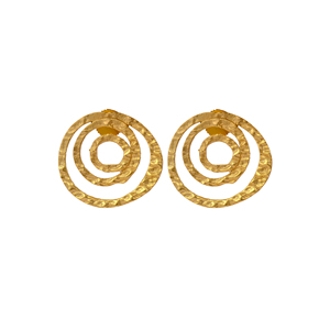 Pendientes de Moda Vintage para Mujer, Resistentes al Agua, Chapados en Oro de 18K, Tipo Huggie, Venta al Por Mayor para Fiestas - Product Image 4