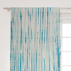 Rideau en coton imprimé tie-dye style bohème, fait main, pour villa, chambre d'hôtes, hôtel, vente en gros Inde - Product Image 2