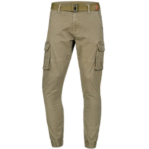 Men's Khaki Cargo Pants Straight Fit Multiple Pockets Canvas Material Casual Style Midweight Cotton Breathable Autumn Wear - Product Image 5