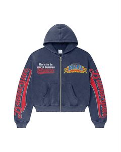 Sweat-shirts en polaire unisexes de qualité supérieure avec logo personnalisé, logo imprimé graphique, fermetures éclair personnalisées, style streetwear en coton - Product Image 5