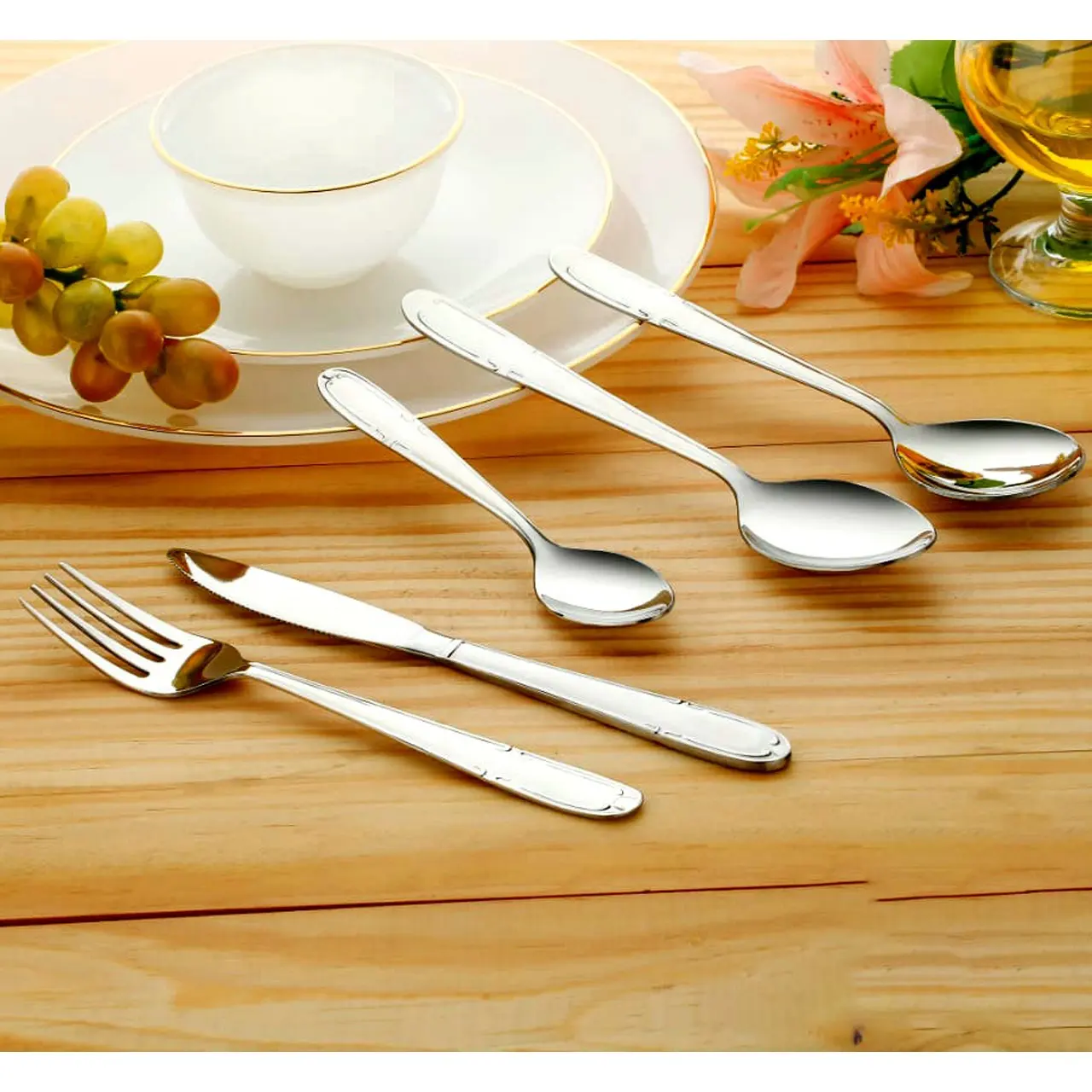 Customized logo gift dinner tableware Camping Spoon Fork Chopstick Set stainless steel 304 Portable Travel Cutlery set with case