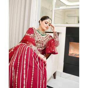 Vestidos de noche de diseñador Hermoso vestido y Dupatta para ropa de fiesta - Product Image 2