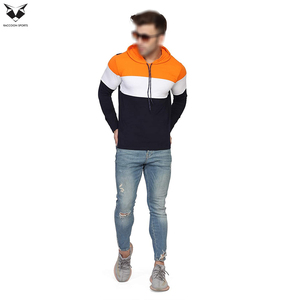Sudadera con Capucha para Hombre, Diseño Color Block, Manga Raglán, Corte Regular, Estilo Casual para Otoño, Color Sólido, Sudadera con Capucha Personalizada - Product Image 3