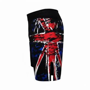 Shorts de MMA para Hombre al por Mayor, Shorts de Combate Negros con Diseño Gráfico para Entrenamiento y Combate - Product Image 3